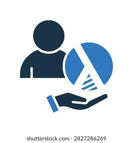 Contributor Mixed Color Icon Vector Illustration