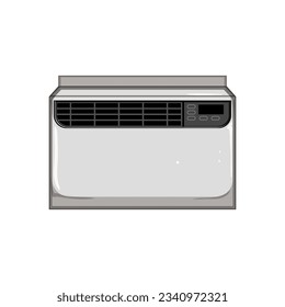 control air conditioner cartoon. remote condition, split home, hot house control air conditioner sign. isolated symbol vector illustration