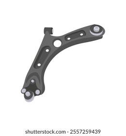 Control Arm, Automotive Flat Illustration Isolated