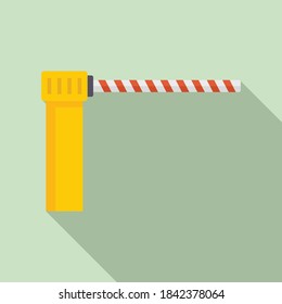 Control barrier icon. Flat illustration of control barrier vector icon for web design