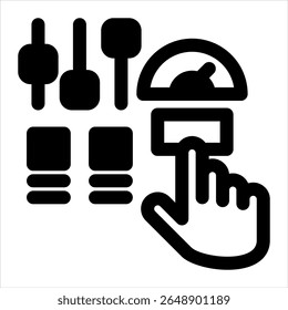 control black icon vector illustration on white background