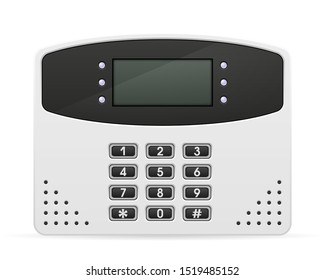 control block home security system vector illustration vector illustration isolated on white background