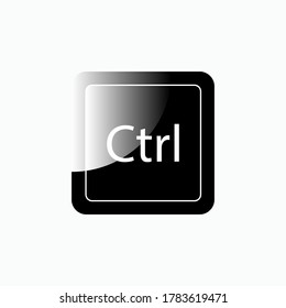 
Control Button Icon. Symbol Button in Keyboard or Keypad to Typewrite - Vector.