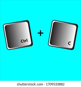 Control C button.Perfect for T-sirt design