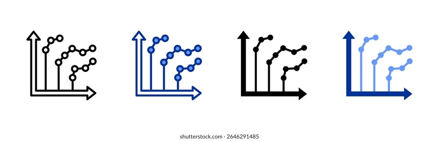 Control Chart icon sheet multiple style collection