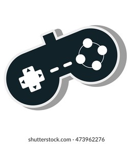 control console virtual game technology device vector illustration