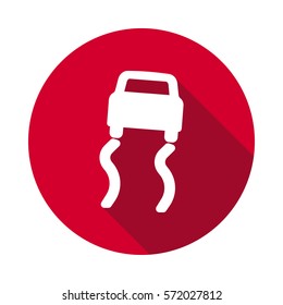 Control of dashboard flat icon
