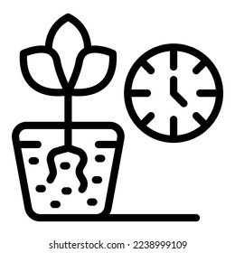 Control data plant icon outline vector. Farm drone. Smart app