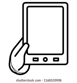 control different devices tablets and smartphones icon vector