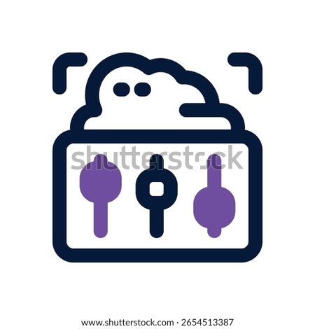 control duotone icon. Sleek and modern vector icon for websites, mobile apps, marketing materials, and corporate design. Fully scalable and ready to use.