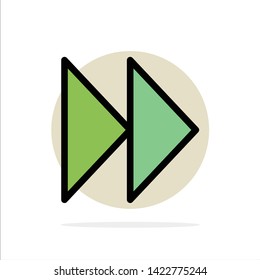 Control Fast, Forward, Media, Video Abstract Circle Background Flat color Icon