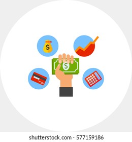 Control Finance Concept Icon Stock Vector (royalty Free) 577159186 