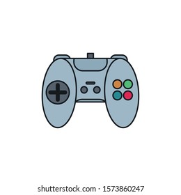 control game fill style icon vector illustration design