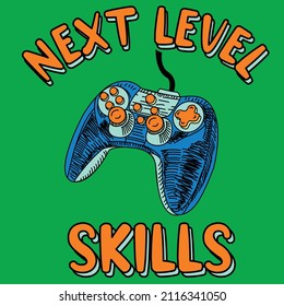 CONTROL GAME NEXT LEVEL SKILLS VECTOR.