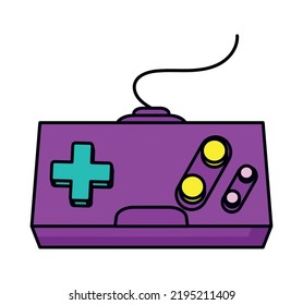 control game retro futuristic icon isolated