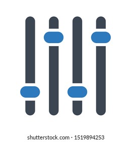 control glyph colour vector icon