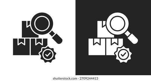 Control Icon In Black And White Glyph Style