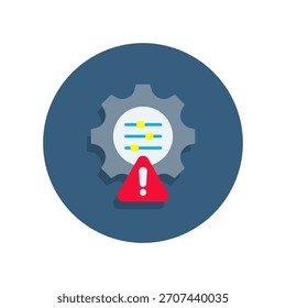 Steuersymbol, flache Vektorgrafik