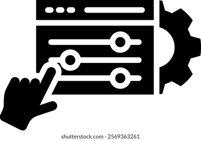 Control Icon Glyph Vector Illustration