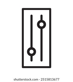 control icon isolated on clean background. Virtual interactive control icon concept drawing icon in modern style. Vector design eps 10