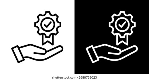 Steuersymbol der Vektorgrafik im Schwarz-Weiß-Stil