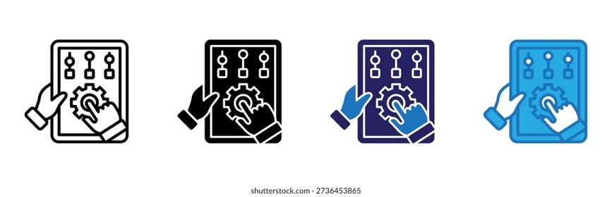Control Icon Multi Style Vector Illustration