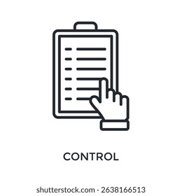 Control Icon Outline Style. Vector Illustration For Graphic Design