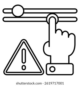 Icono de control representado por el símbolo de control Estilo de línea.