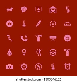 control icon set with alarm, no pedestrian crossing and extinguisher vector illustration