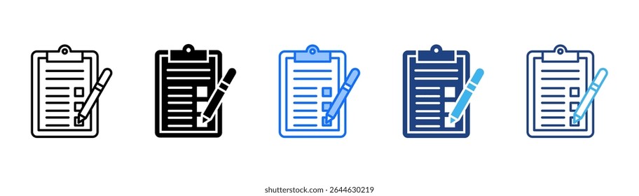 Control icon set multiple style collection