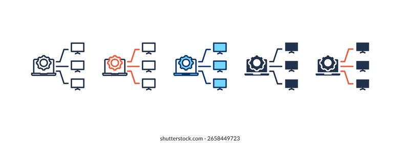 Control icon set multiple style collection