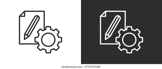 Control Icon Set Vector Collection Isolated In Black And White