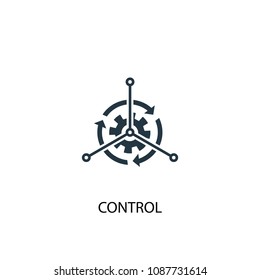 control icon. Simple element illustration. control concept symbol design from management collection. Can be used for web and mobile.