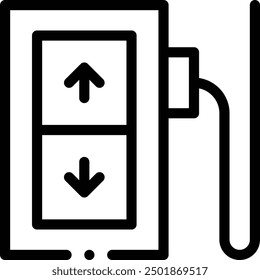 control icon. Thin Linear Style Design Isolated On White Background