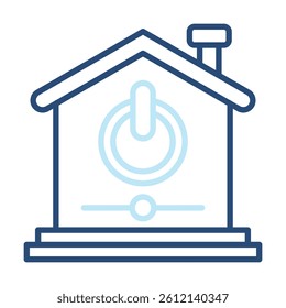 Control Icon Two Color Outline Style. Vector Illustration For Graphic Design