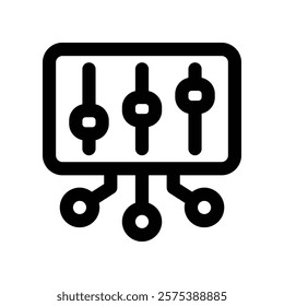 control icon. vector line icon for your website, mobile, presentation, and logo design.