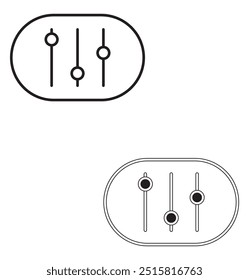 Diseño de símbolo de Vector de icono de control EPS 10