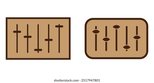 Control icon. Virtual interactive control icon isolated on clean background. Vector illustration for your web mobile logo app UI design. EPS 10