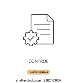 control icons  symbol vector elements for infographic web