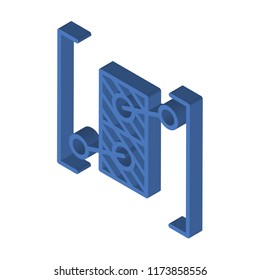Control isometric left top view 3D icon