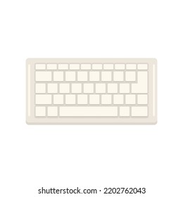 Control keyboard icon. Flat illustration of control keyboard vector icon isolated on white background
