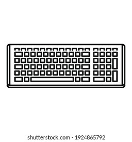 Control keyboard icon. Outline control keyboard vector icon for web design isolated on white background