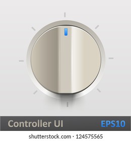 Control knob regulator vector illustration
