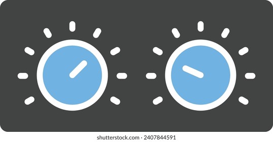 Control Knobs icon vector image. Suitable for mobile application web application and print media.