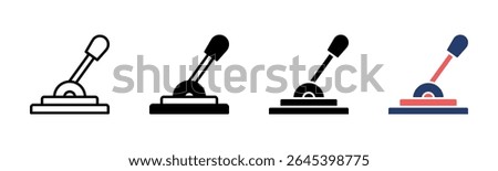 Control Lever icon sheet multiple style collection