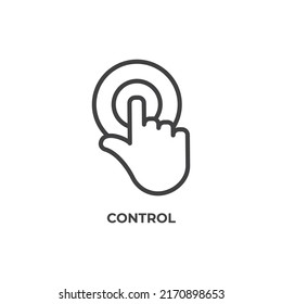 control line icon. linear style sign for mobile concept and web design. Outline vector icon. Symbol, logo illustration. Vector graphics