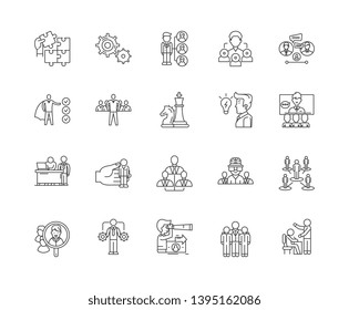 Control line icons, signs, vector set, outline illustration concept 