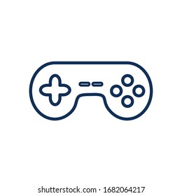 control line style icon design, videogame play leisure gaming technology entertainment obsession digital and lifestyle theme Vector illustration