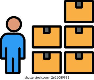 Control Line Vector Icon Design