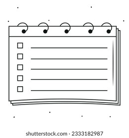 control lists of doodles. What needs to be done, a task list with a vector illustration of a tick. illustrations on business management. Vector drawing